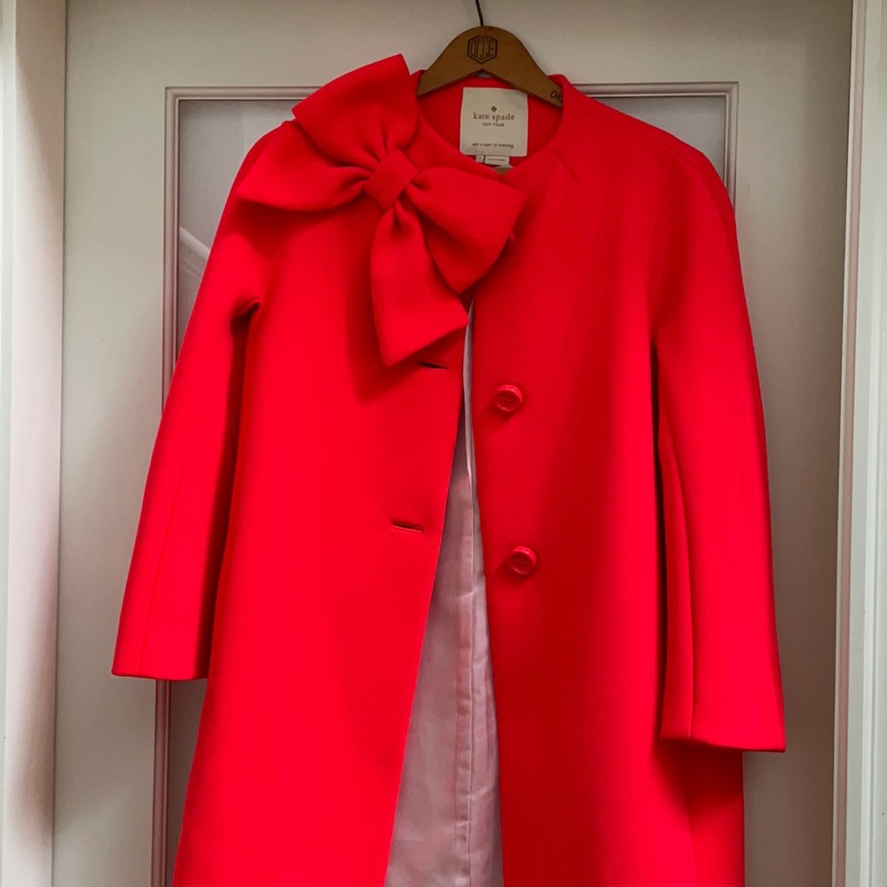 Kate Spade Dorothy Bow Overcoat